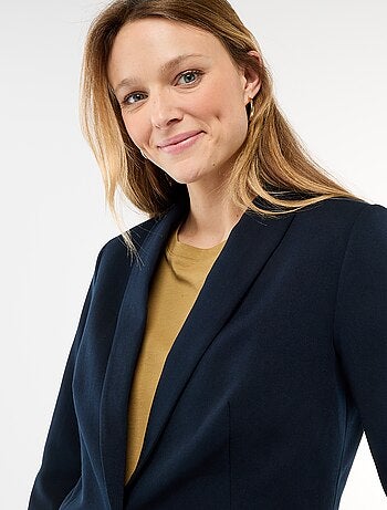 Getailleerde blazer met sjaalkraag