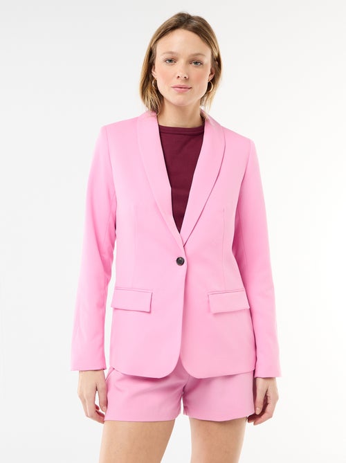 Getailleerde blazer met sjaalkraag - Kiabi