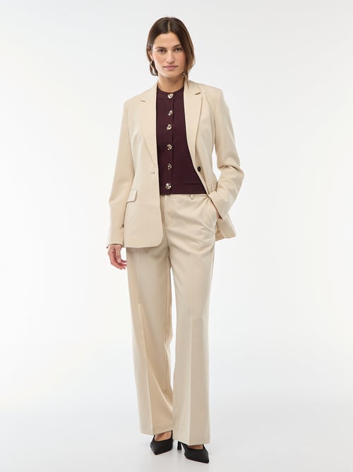 Getailleerde, effen blazer - Kiabi