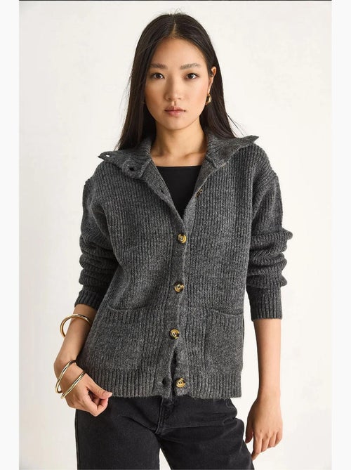 Getextureerd gebreid vest met lange mouwen lucci - Kiabi Getextureerd gebreid vest met lange mouwen lucci - Kiabi