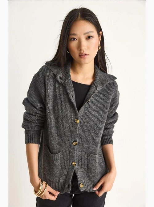Getextureerd gebreid vest met lange mouwen lucci - Kiabi Getextureerd gebreid vest met lange mouwen lucci - Kiabi