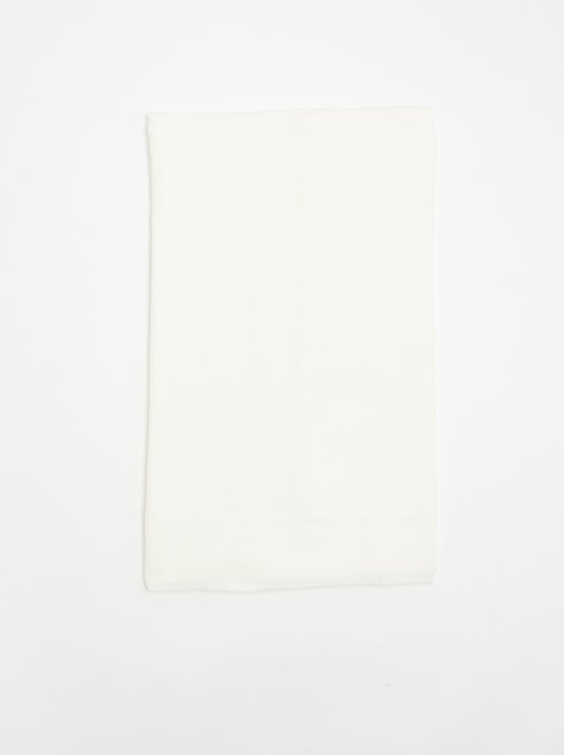 Getextureerd katoenen gordijn - 140 x 240 cm Wit - Kiabi