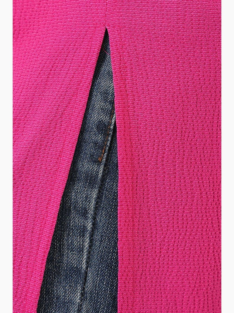 Getextureerd t-shirt met ronde hals en korte mouwen bdart Fluorroze/Solinotes - Kiabi