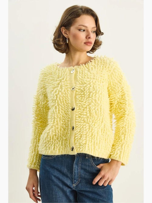 Getextureerd vest met knopen lucci - Kiabi Getextureerd vest met knopen lucci - Kiabi