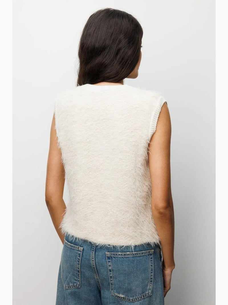 Getextureerd vest mixray Beige - Kiabi