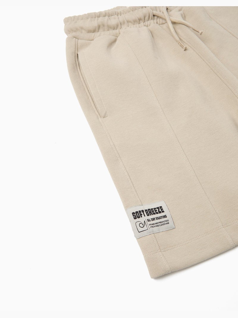 Getextureerde Bermudashorts, MO Fashion Beige - Kiabi