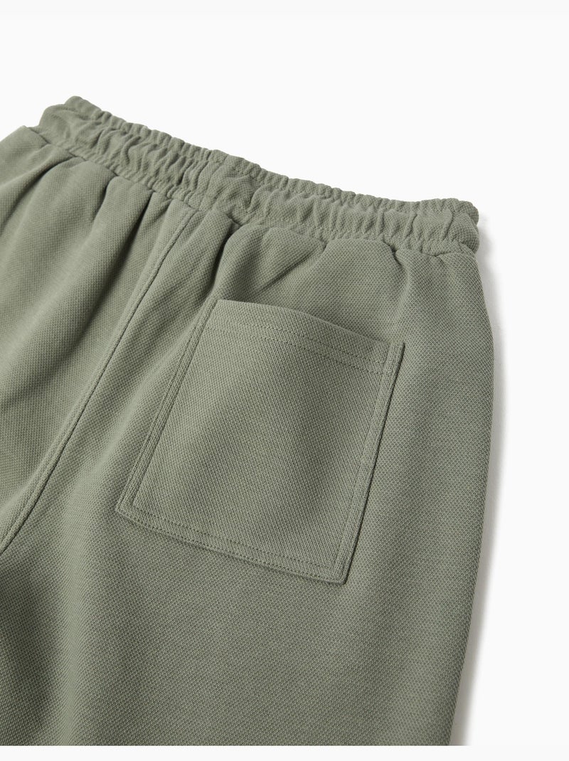 Getextureerde Bermudashorts, MO Fashion Groen - Kiabi