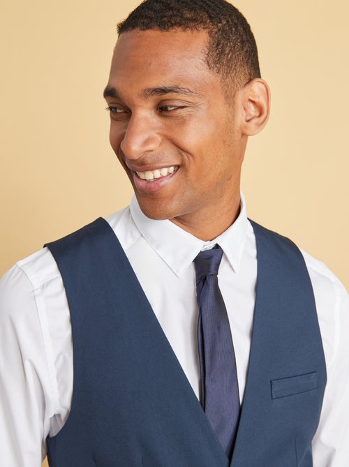 Getextureerde, effen stropdas - Kiabi