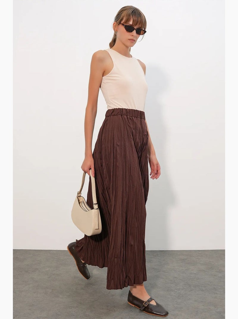 Getextureerde maxi-rok bdart Bruin - Kiabi