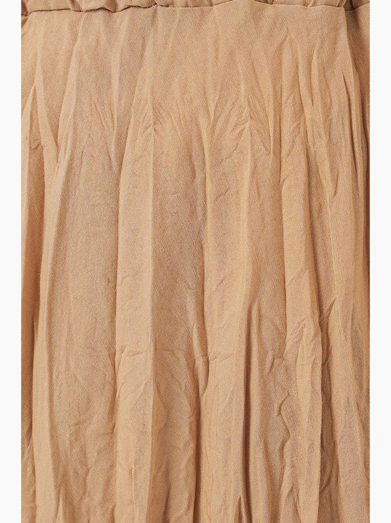 Getextureerde maxi-rok bdart Camel - Kiabi