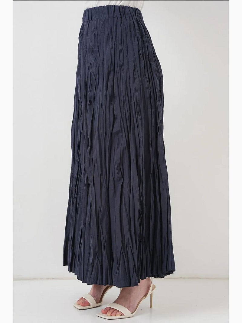 Getextureerde maxi-rok bdart Marineblauw - Kiabi
