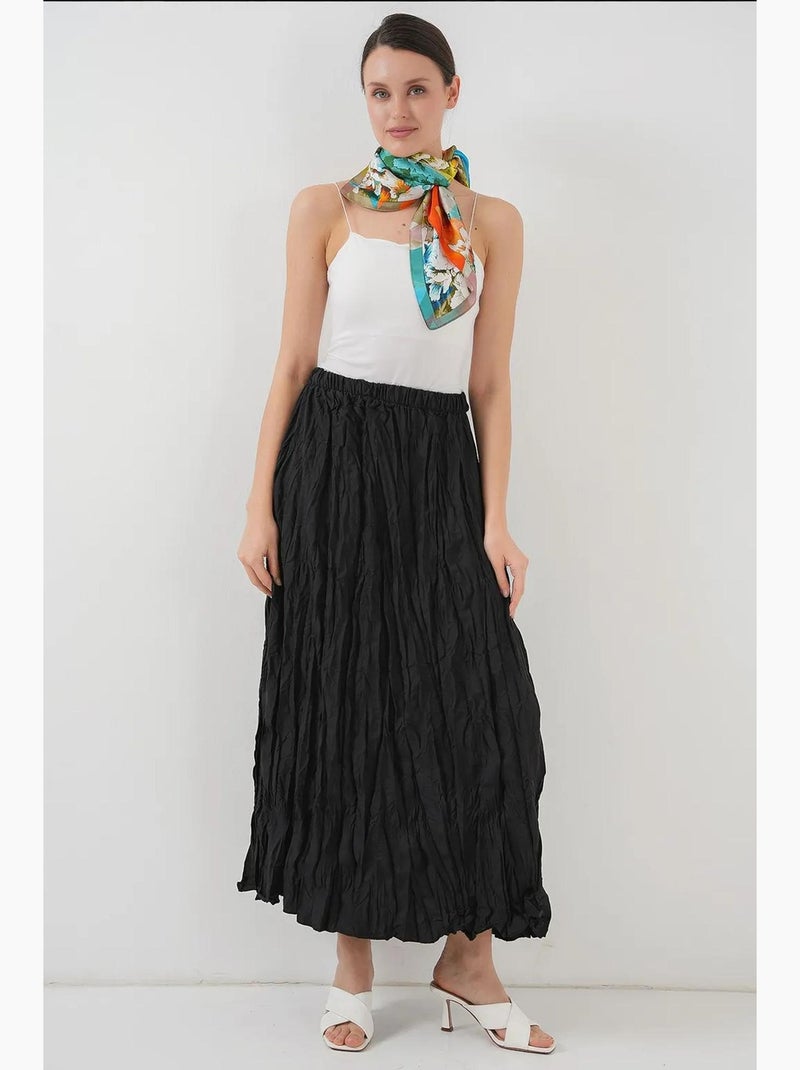 Getextureerde maxi-rok bdart Zwart - Kiabi