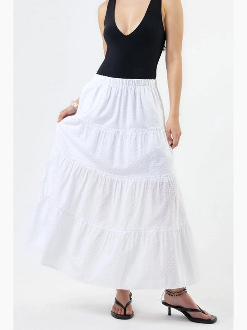 Getextureerde maxi rok busem - Kiabi