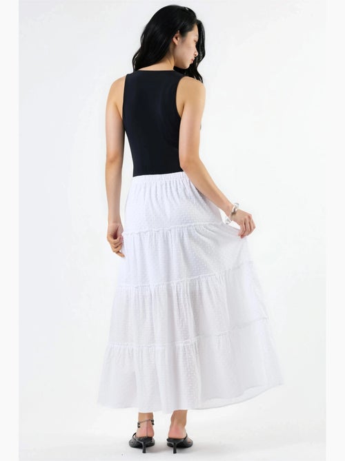 Getextureerde maxi rok busem - Kiabi
