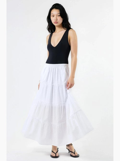 Getextureerde maxi rok busem - Kiabi