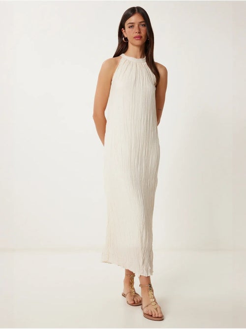 Getextureerde midi-jurk met halternek istanbul - Kiabi Getextureerde midi-jurk met halternek istanbul - Kiabi