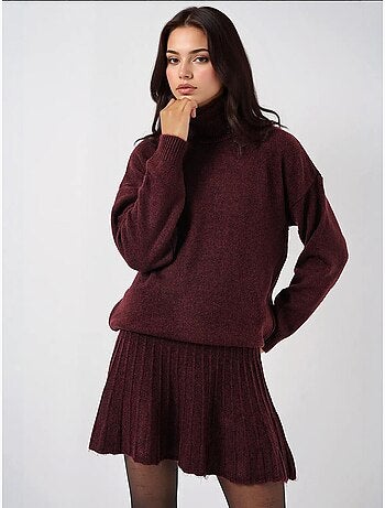 Getextureerde oversized colset van gebreide co-ord bdart