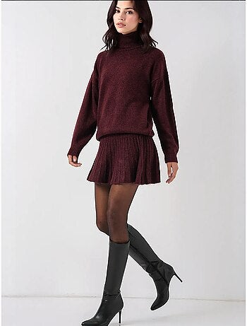 Getextureerde oversized colset van gebreide co-ord bdart
