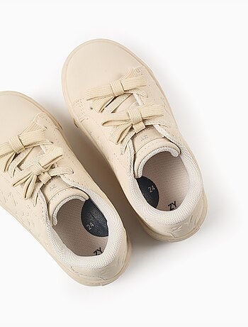 Getextureerde sneakers met strikjes