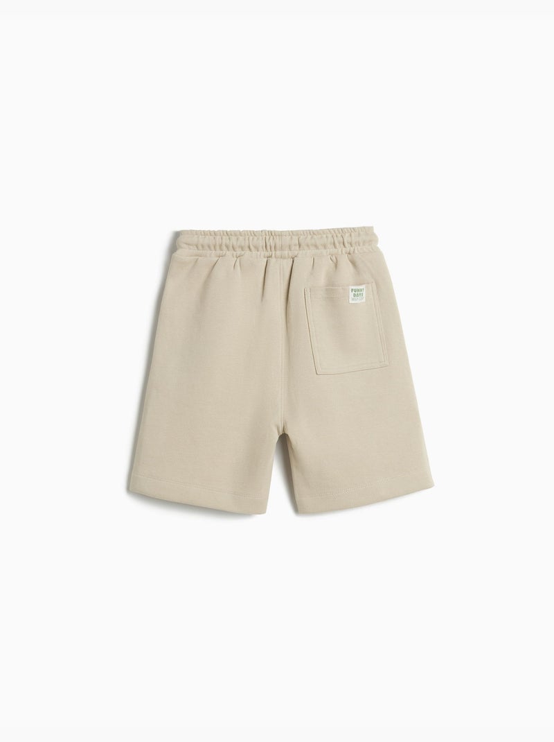 Getextureerde Terry Shorts, MO Fashion Beige - Kiabi
