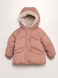 Gevoerd donsjasje met capuchon ROSE - Kiabi