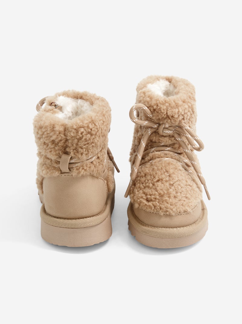 Gevoerde bergboots Bruin - Kiabi