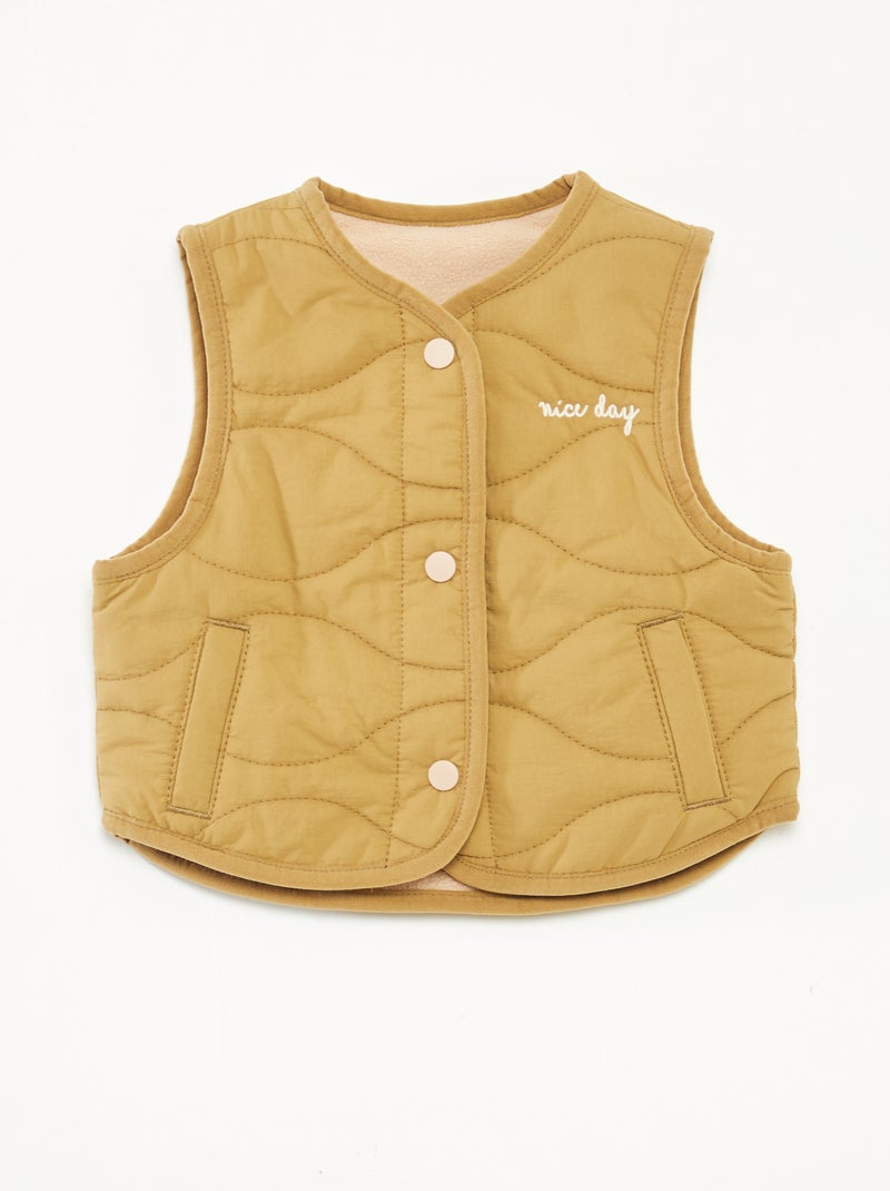 Gevoerde bodywarmer Groen - Kiabi