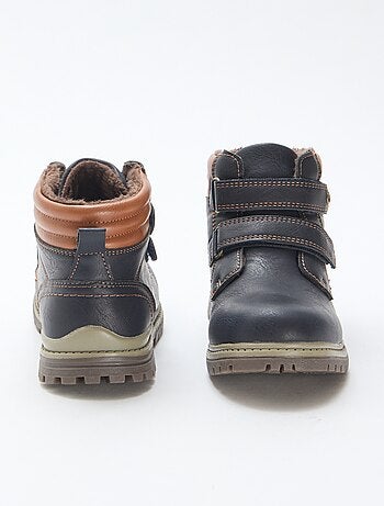 Gevoerde boots met klittenbanden