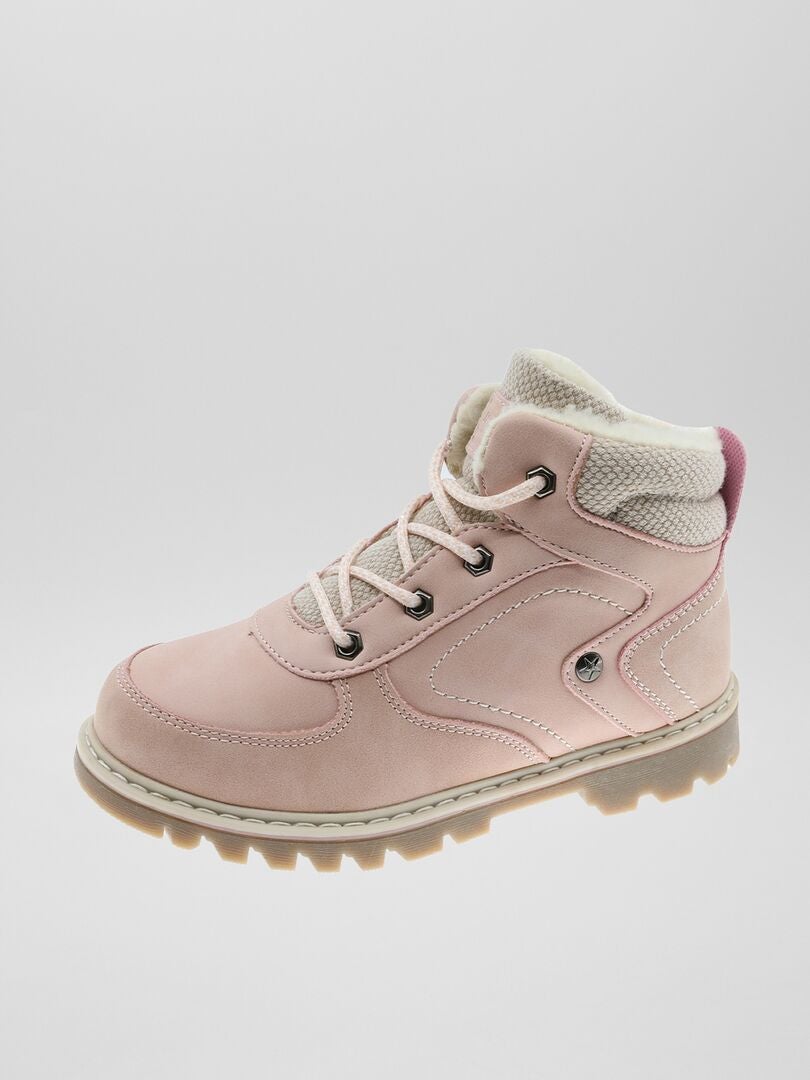 Gevoerde boots roze - Kiabi