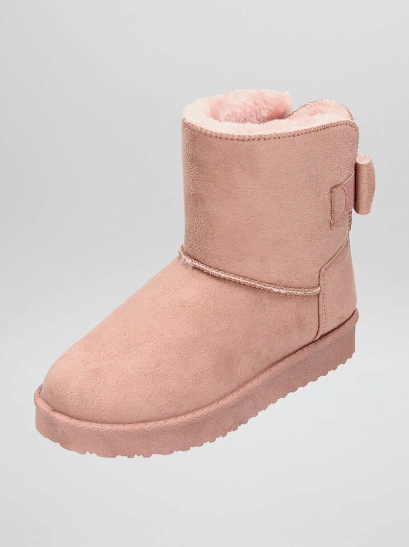 Gevoerde boots van suèdine ROSE - Kiabi
