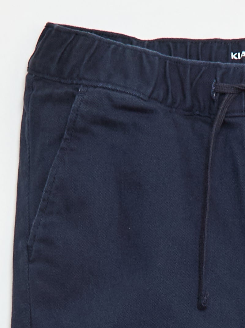 Gevoerde broek in joggingmodel Blauw - Kiabi