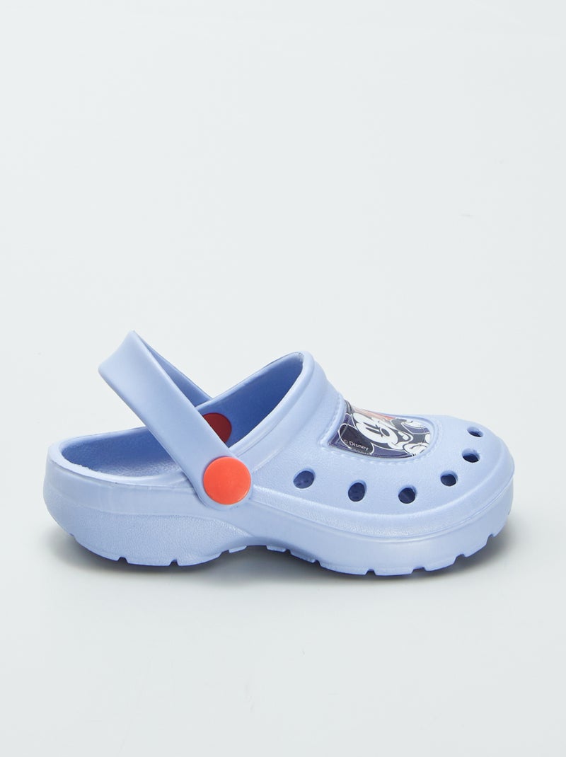 Gevoerde clogs van gegoten kunststof met Disney/Mickey-print BLAUW - Kiabi