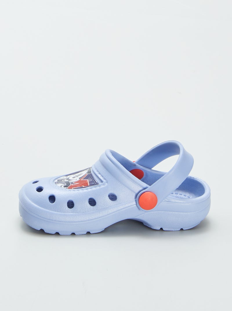 Gevoerde clogs van gegoten kunststof met Disney/Mickey-print BLAUW - Kiabi