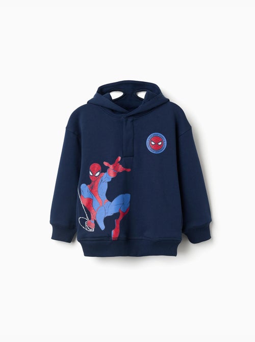 Gevoerde hoodie met Spider-Man-prints - Kiabi Gevoerde hoodie met Spider-Man-prints - Kiabi