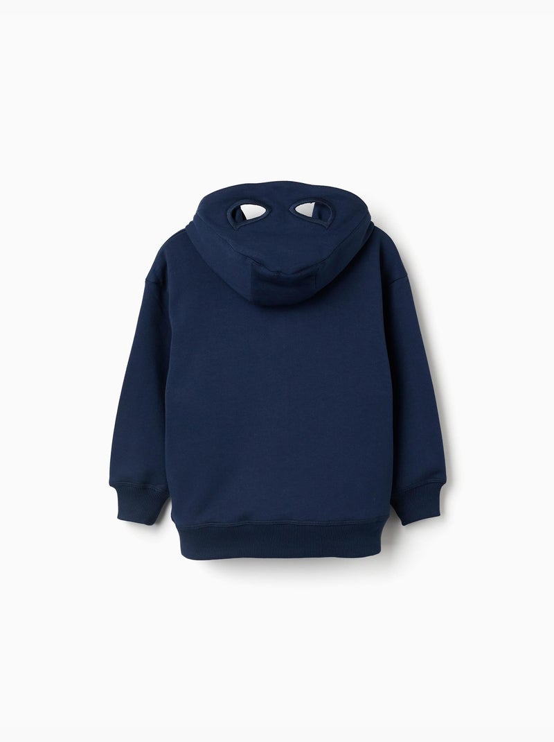 Gevoerde hoodie met Spider-Man-prints Donkerblauw - Kiabi