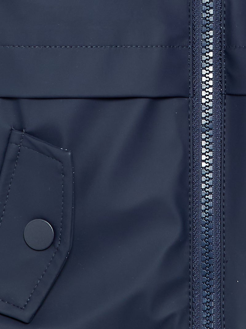 Gevoerde parka met capuchon Blauw - Kiabi