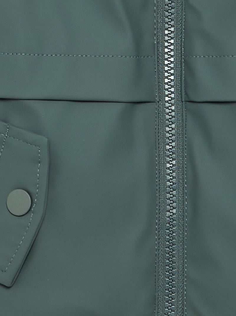 Gevoerde parka met capuchon Kaki - Kiabi