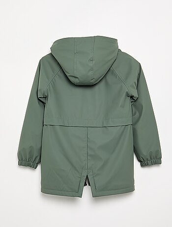 Gevoerde parka met schapenvachteffect