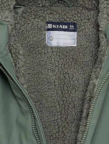 Gevoerde parka met schapenvachteffect