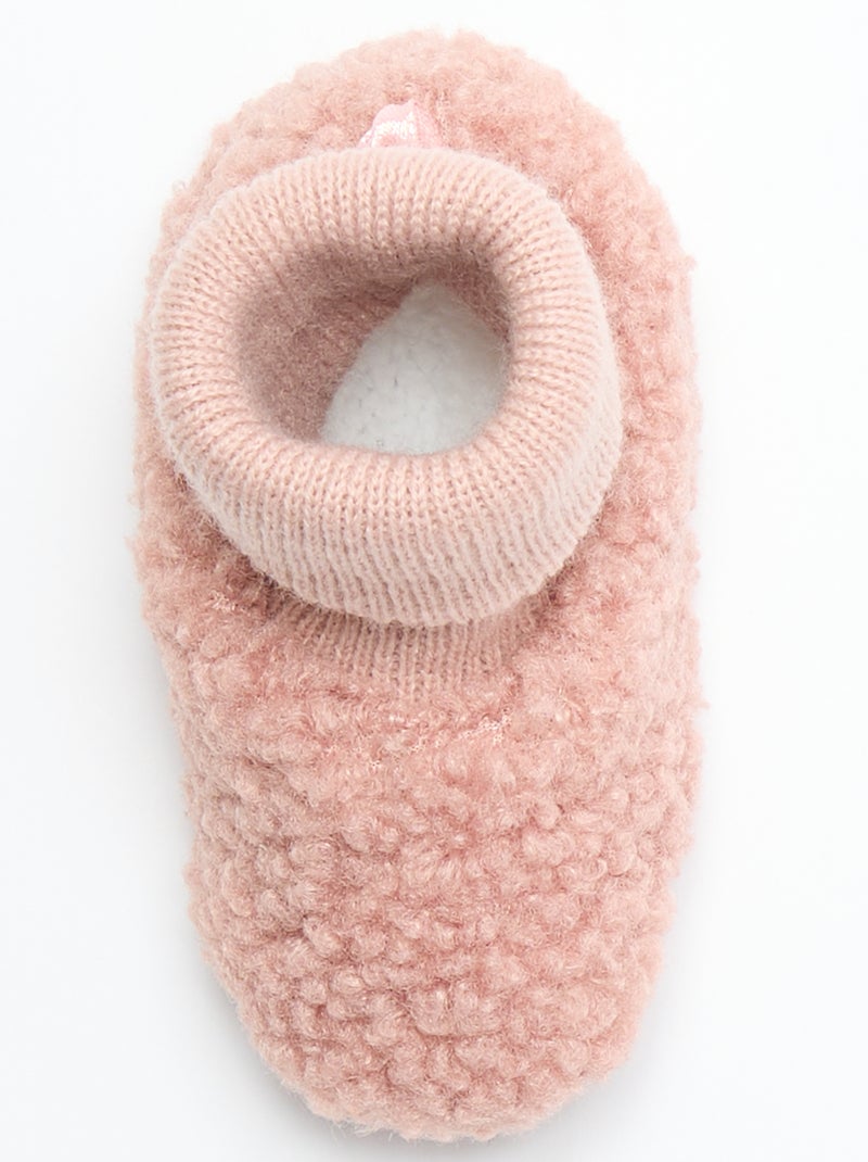 Gevoerde slofjes Rose - Kiabi