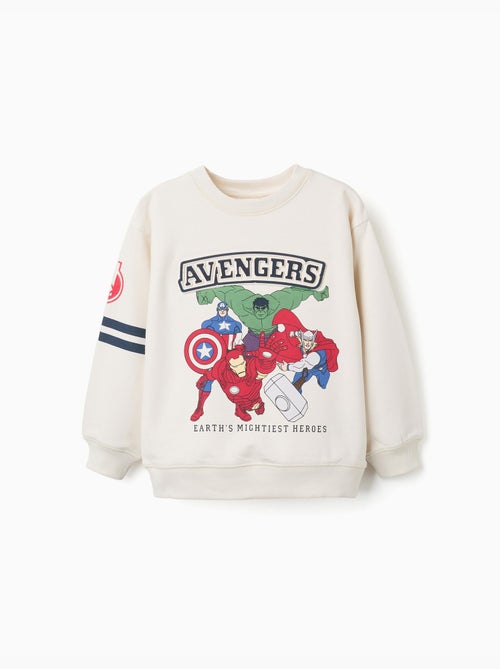 Gevoerde sweater met Avengers-reliëfprint - Kiabi Gevoerde sweater met Avengers-reliëfprint - Kiabi