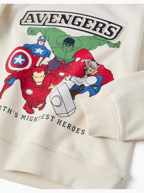 Gevoerde sweater met Avengers-reliëfprint - Kiabi Gevoerde sweater met Avengers-reliëfprint - Kiabi