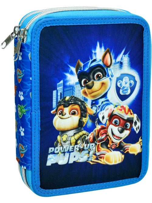 Gevulde pennenzak dubbel vak Power Up PAW Patrol 18 CM - Kiabi