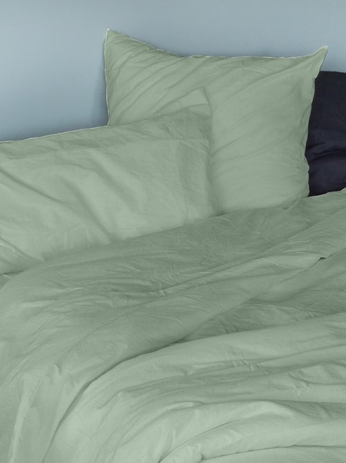 Gewassen katoenen kussensloop - Kiabi Gewassen katoenen kussensloop - Kiabi