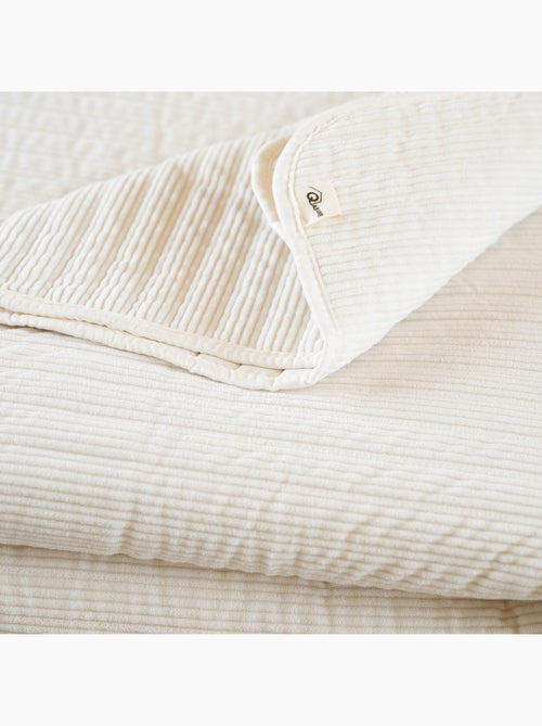 Gewatteerd bedsprei van ribfluweel - Kiabi Gewatteerd bedsprei van ribfluweel - Kiabi