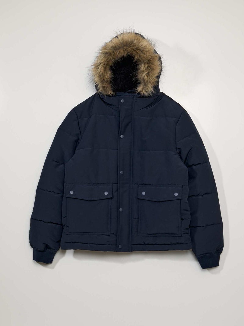 Gewatteerd donsjack BLAUW - Kiabi