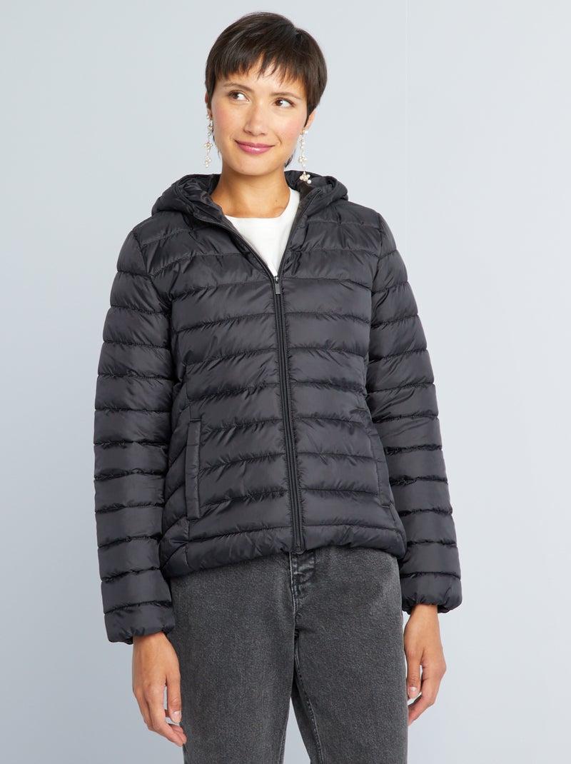 Lichte donsjas voor dames, korte gewatteerde jas, warme overgangsjas, elegante gewatteerde jas, winterjas voor vrouwen, vederlichte donsjas, bodywarmer outdoorjas, 2-paars, XL