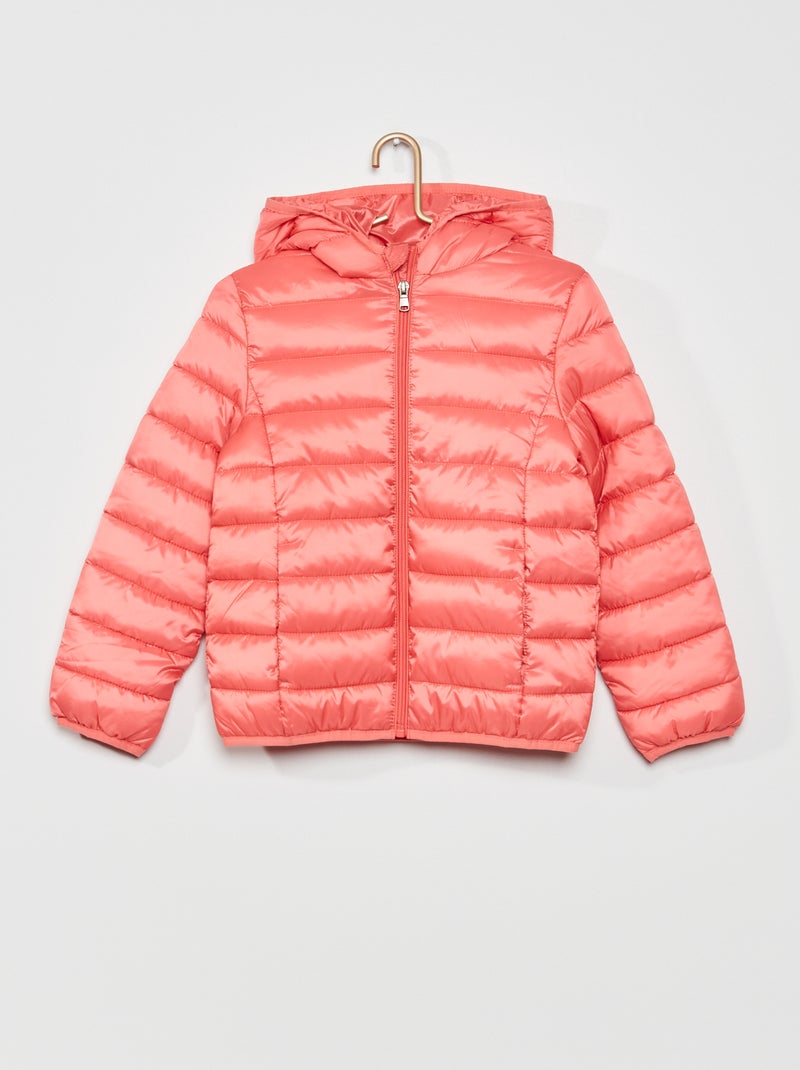 Gewatteerd, effen donsjack roze - Kiabi