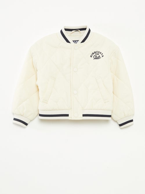 Gewatteerd jack met drukknoopsluiting - Kiabi