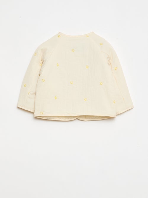 Gewatteerd jasje met ronde hals van waterafstotende stof - Kiabi